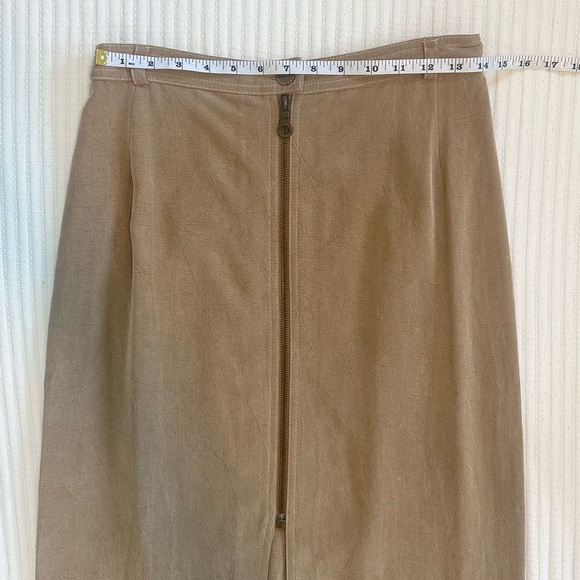 Vintage 90’s Y2K Tan Brown Maxi Skirt - Picture 3 of 8